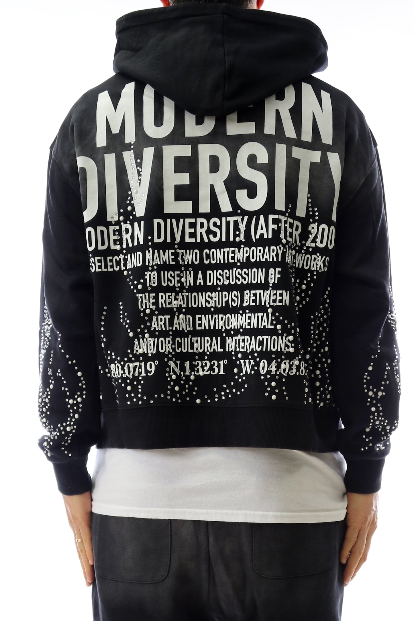 French Terry Long Sleeve Crop Top Full Zip Hoodie