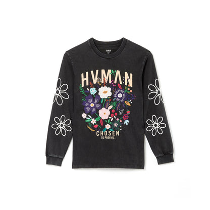 LONG SLEEVE CREW NECK TEE | BLACK