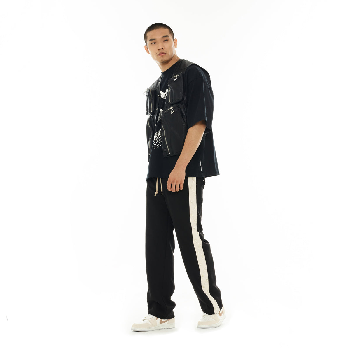 Hvman's Baggy Track Pants | Black