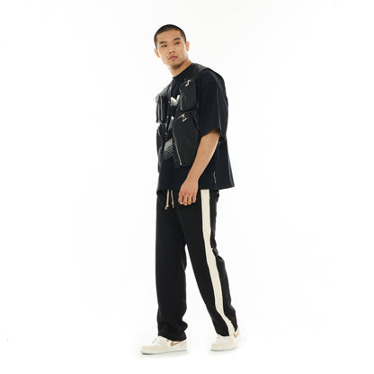 Hvman's Baggy Track Pants | Black