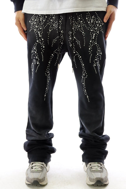 Washed French Terry Stacked Jogger Pants