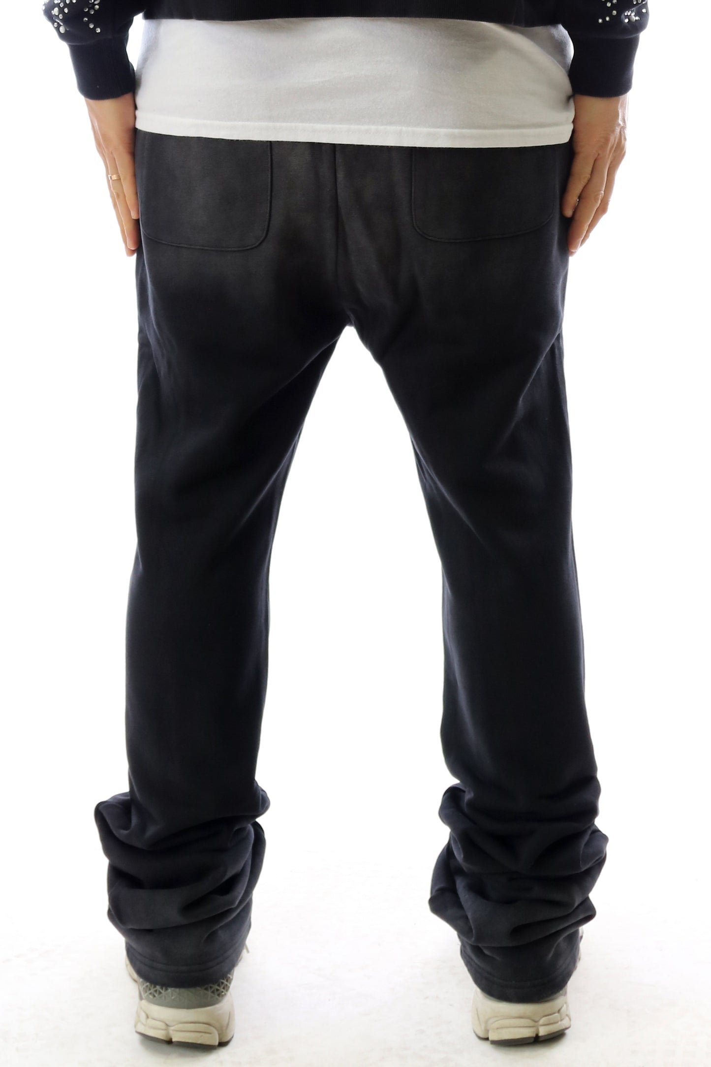 Washed French Terry Stacked Jogger Pants