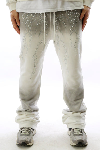 Washed French Terry Stacked Jogger Pants