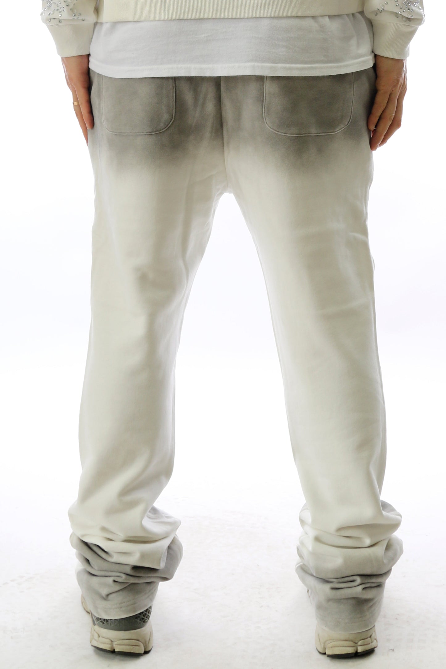 Washed French Terry Stacked Jogger Pants