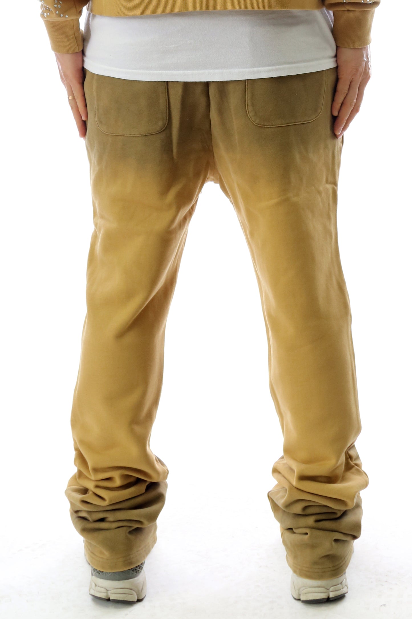 Washed French Terry Stacked Jogger Pants