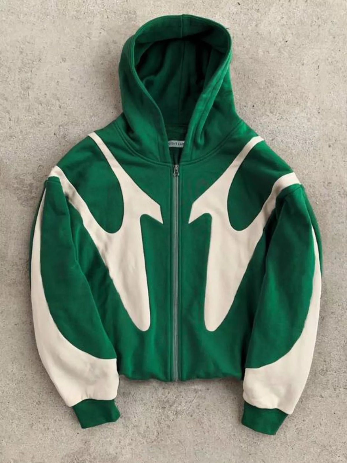 Men's oversized color-block hoodie