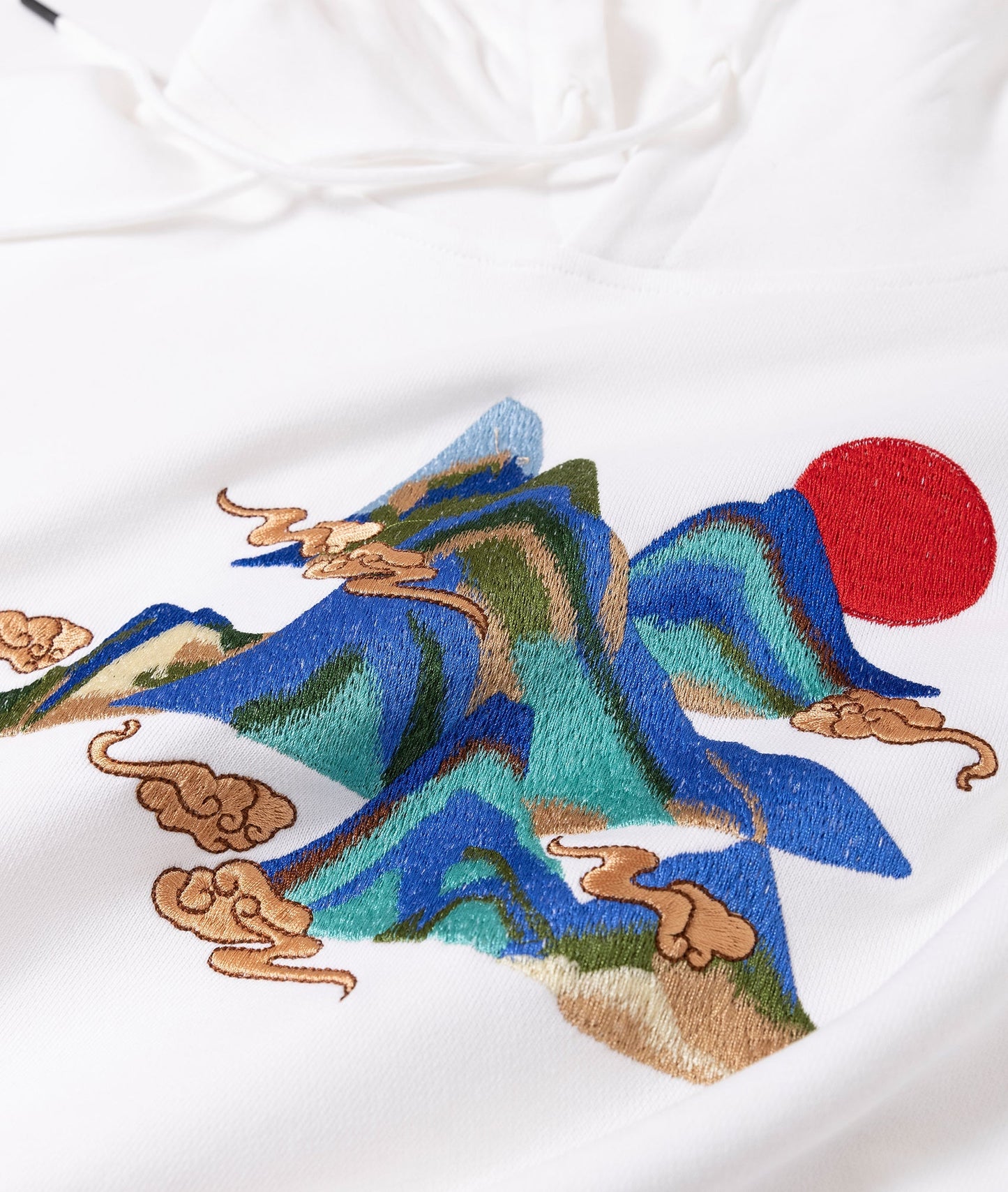 Mountains Embroidery Hoodie