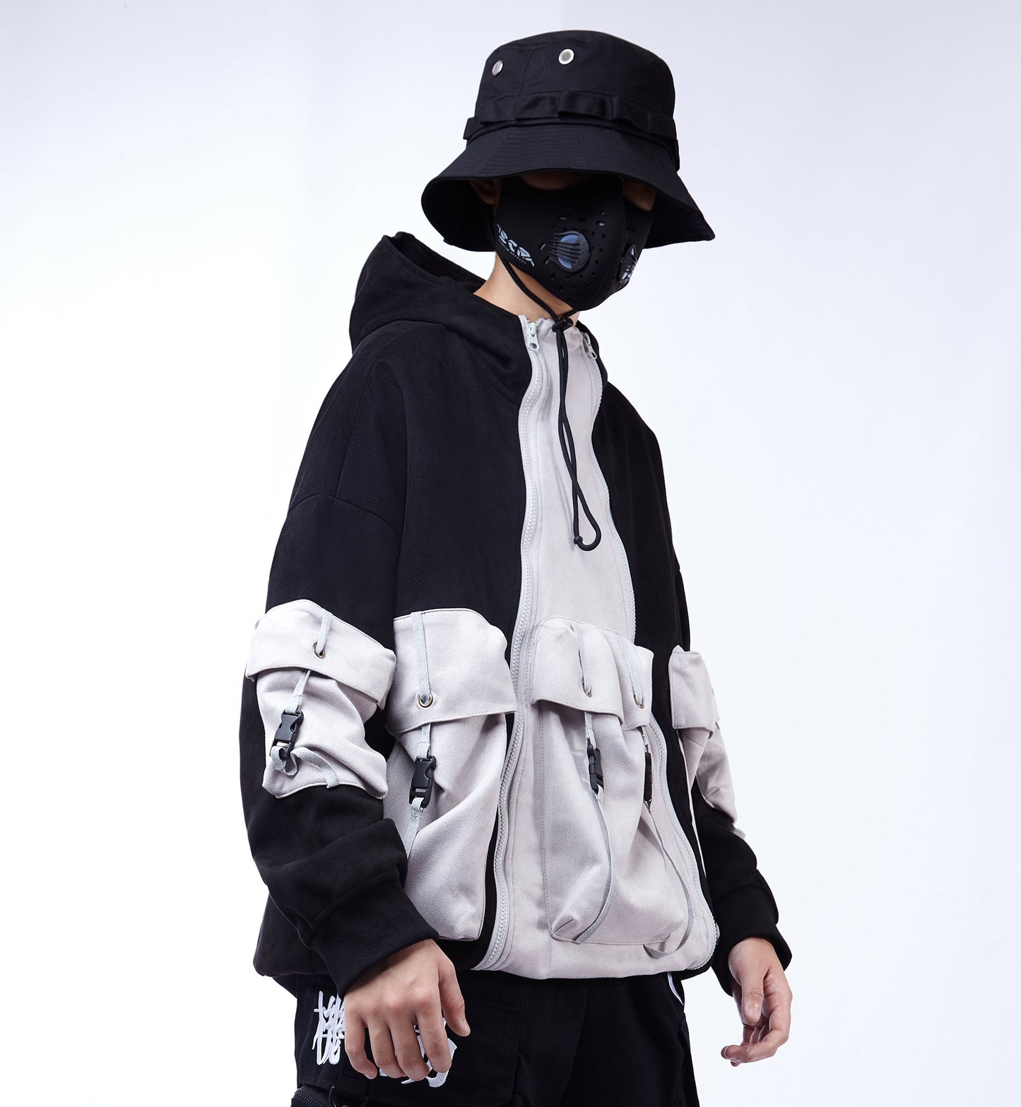 Patchwork Functional Hoodie