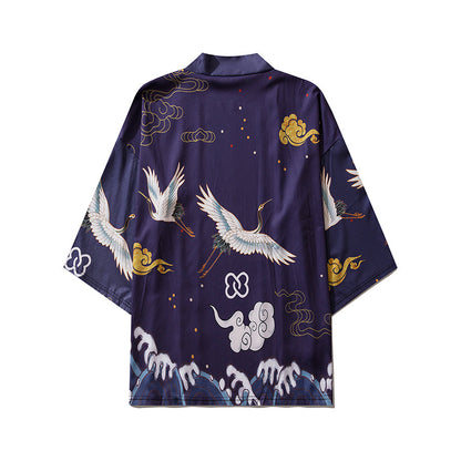 Purple Cranes Kimono