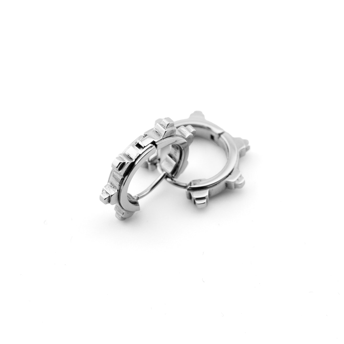 SP-01B Steel Spike Earrings