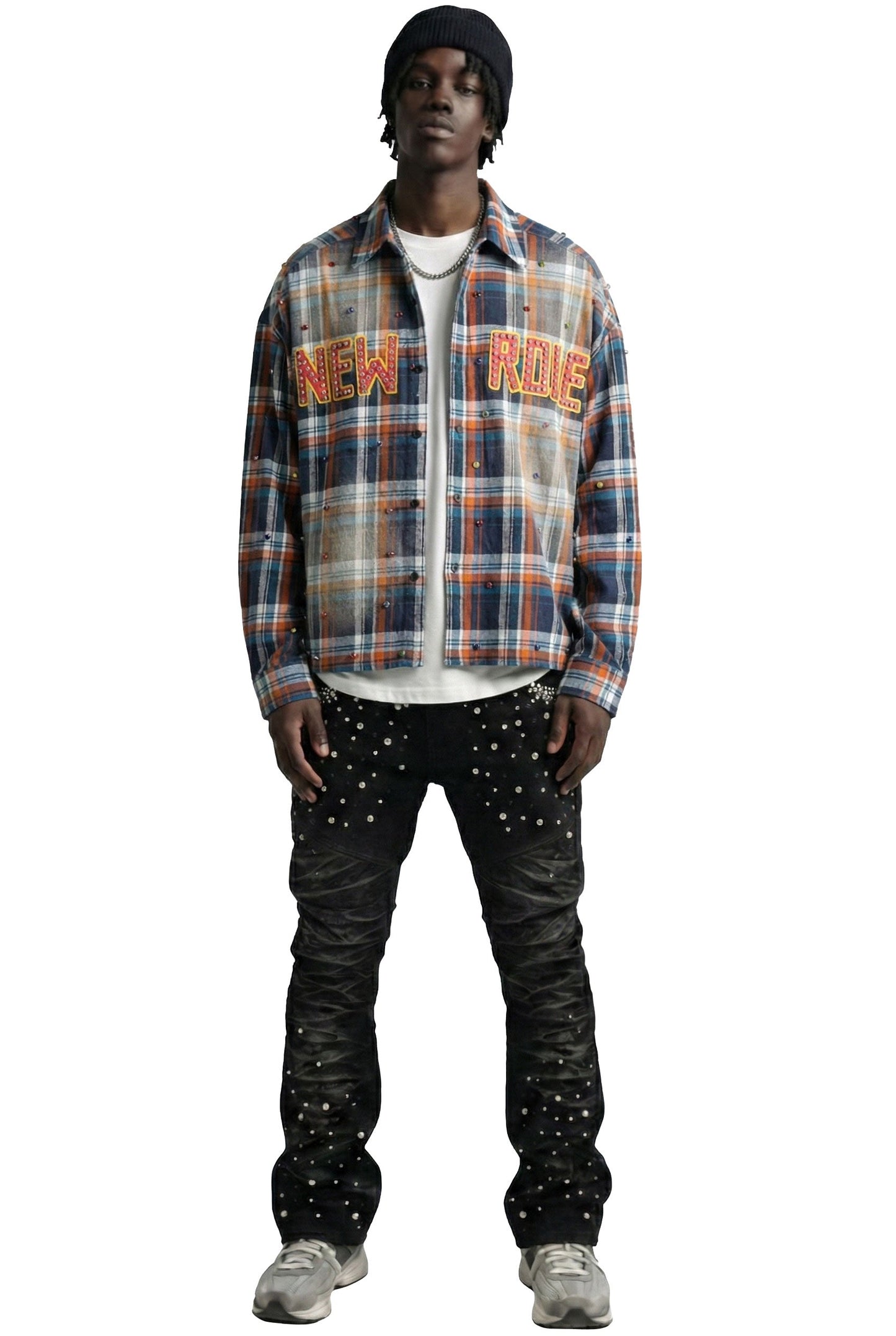 Long Sleeve Washed Flannel Crop Top Button Down Shirt
