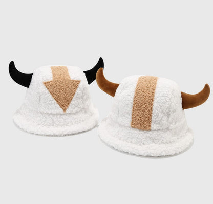 Fleece Horn Ear Bucket Hat