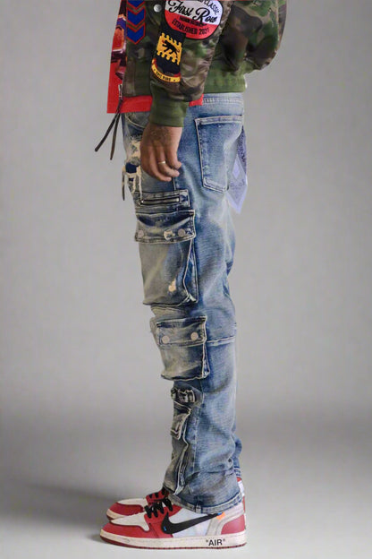 Utility Cargo Multi Denim Pants