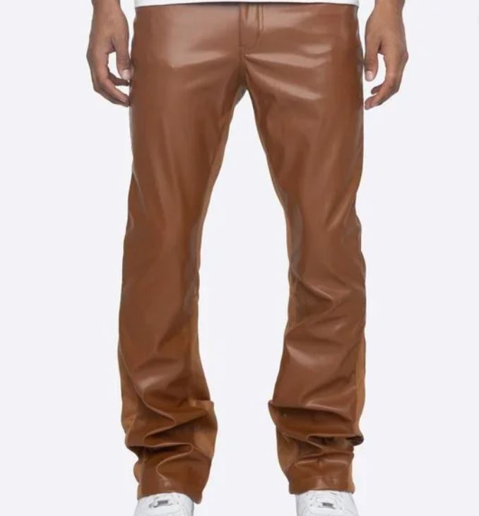 Vegan Leather Flare Pants