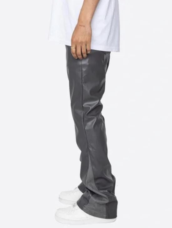 Vegan Leather Flare Pants