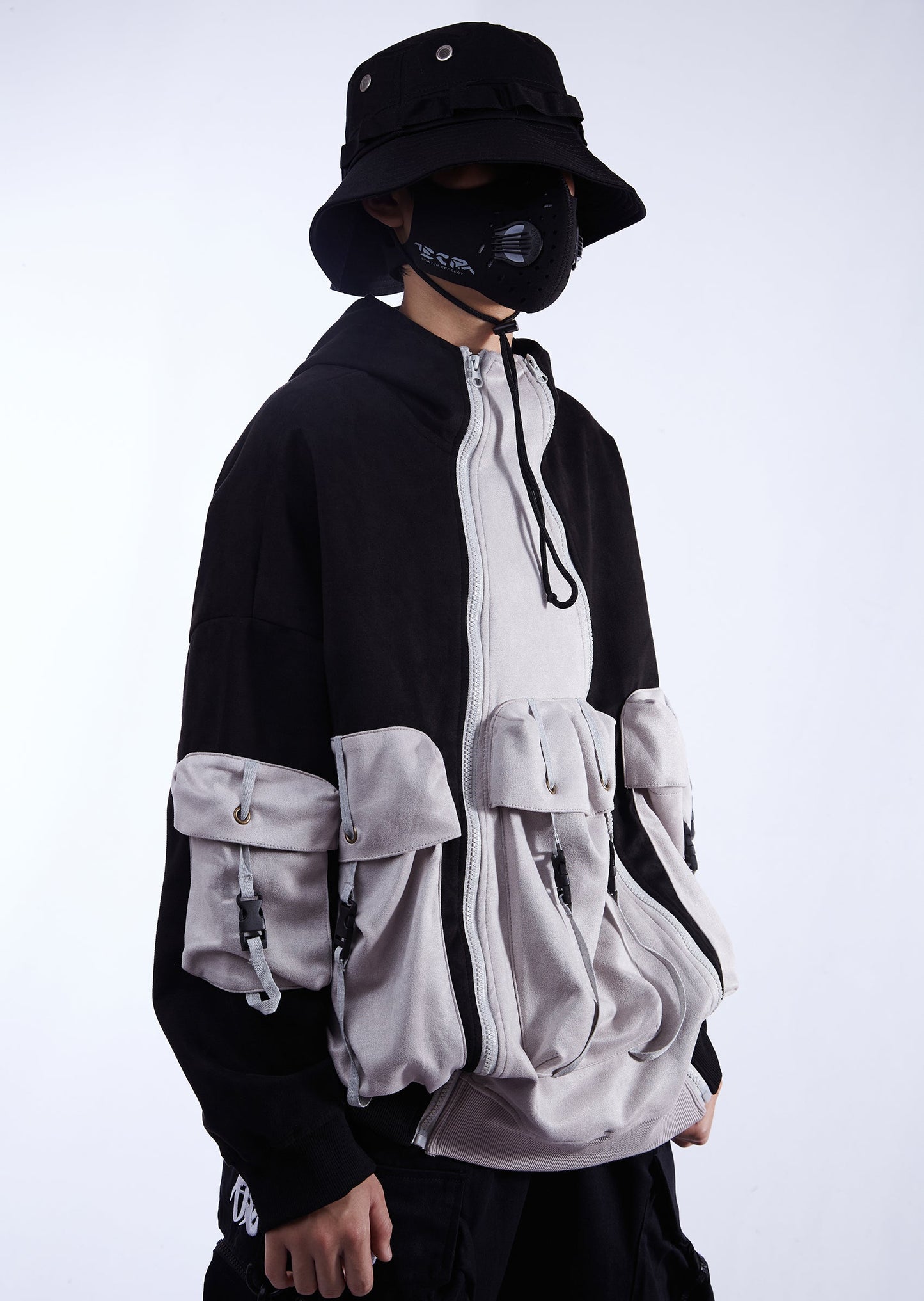 Patchwork Functional Hoodie