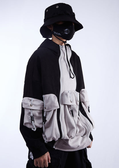 Patchwork Functional Hoodie