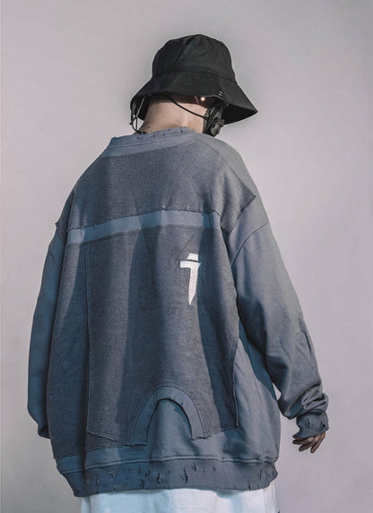 Industrial Ripped Crewneck