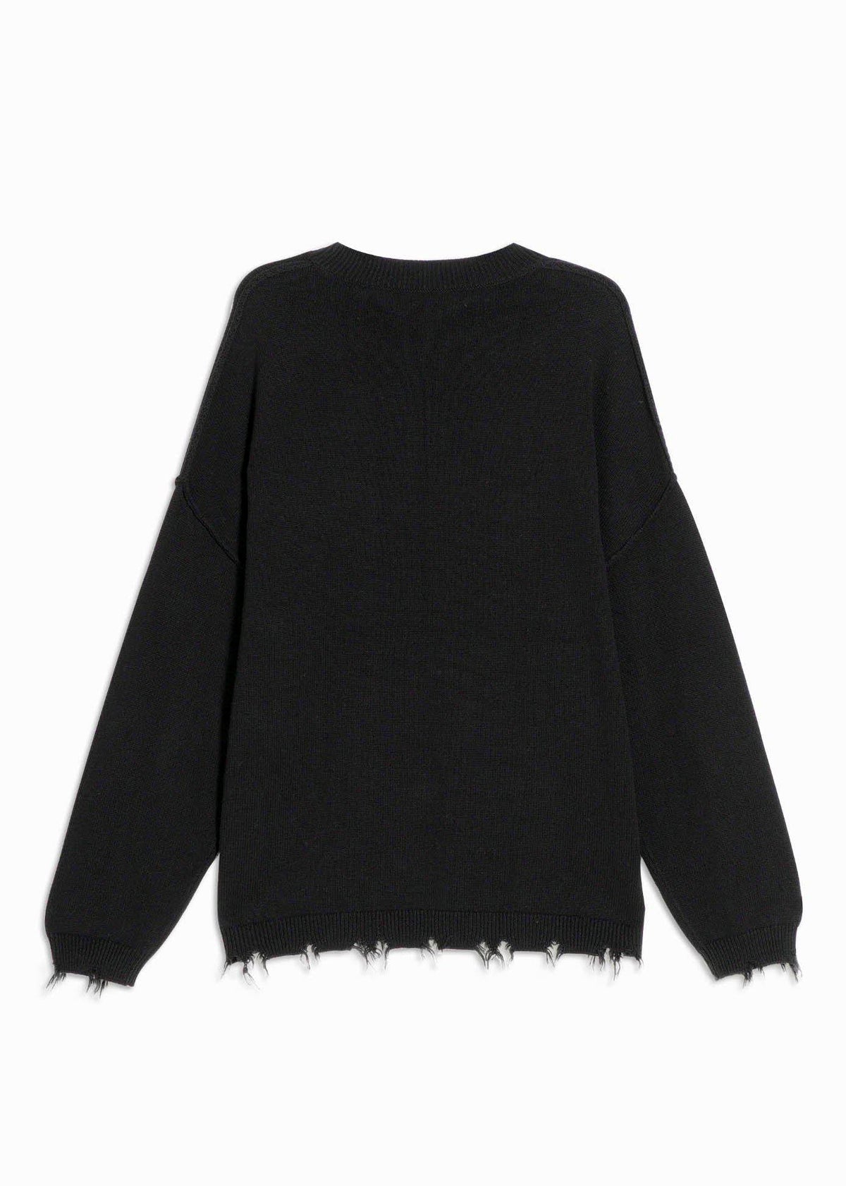 Oversize Pocket Sweater | Black