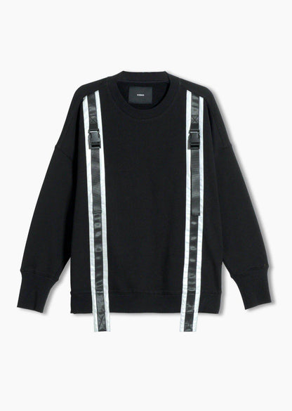 Sweatshirt Reflective Tape Sweatshirt | Black