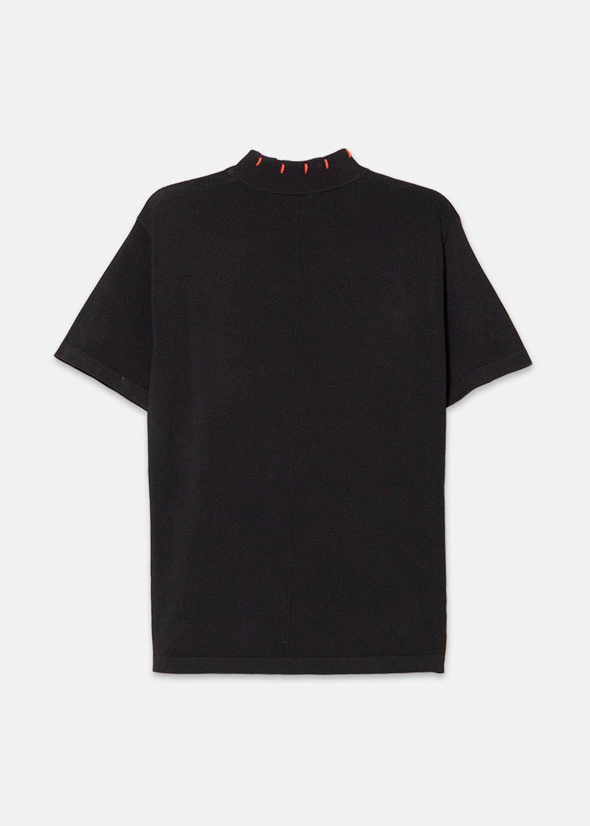 Fashioned Short Sleeve Mock Neck Sweater