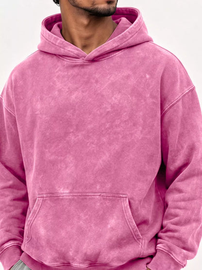 Vintage Washed Dropped Shoulder Hoodie — alternate product view | KRIFFA