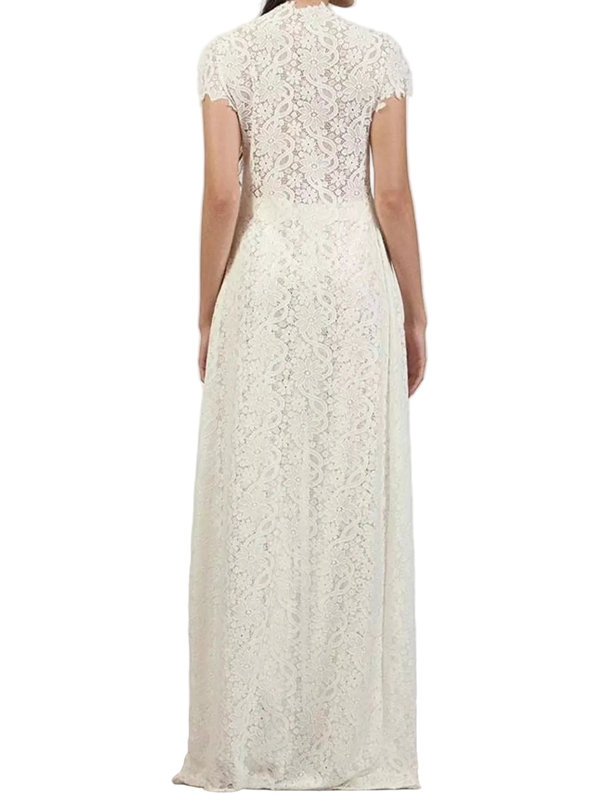 Elegant Lace Short Sleeve Top and Pants Set