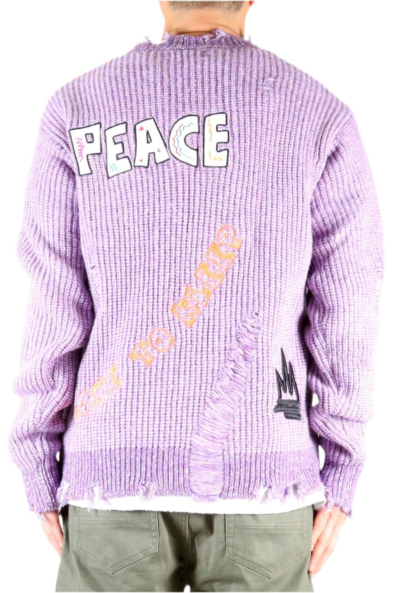 Rodri Heavy Gauge Ripped Knit Sweater