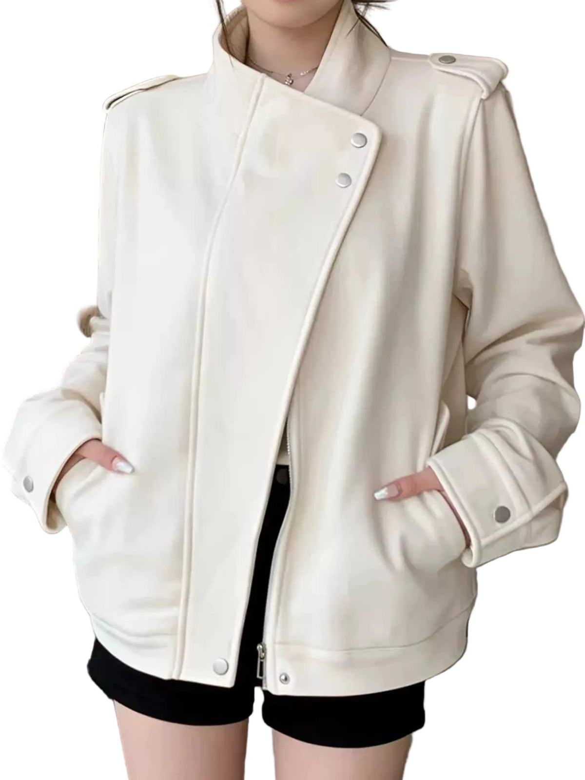 Asymmetric Zip Up Jacket