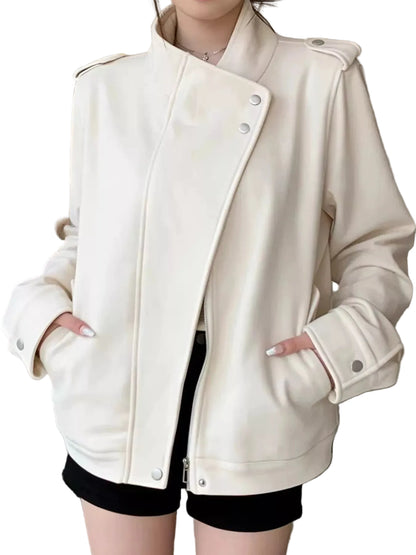 Asymmetric Zip Up Jacket