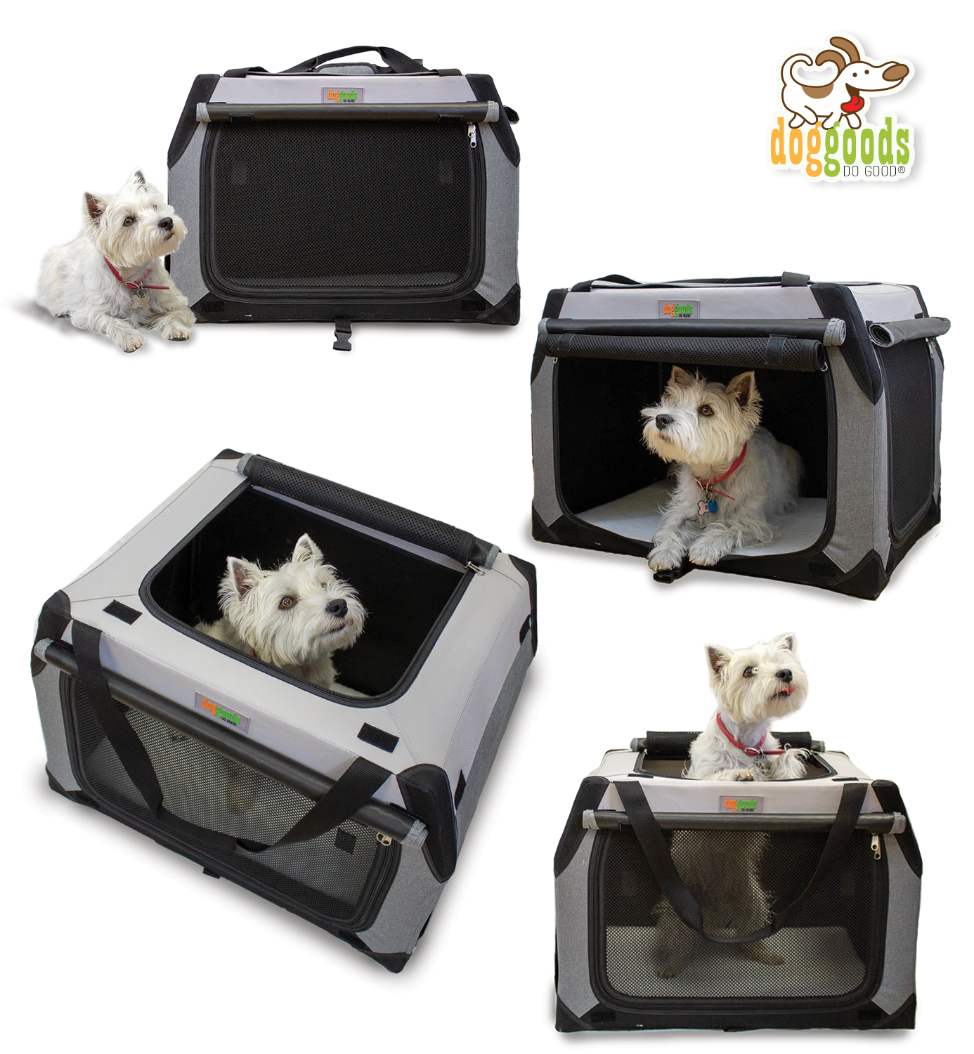 The Foldable Travel Dog Crate