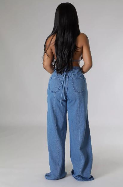 Women's Denim Cut Out Pants