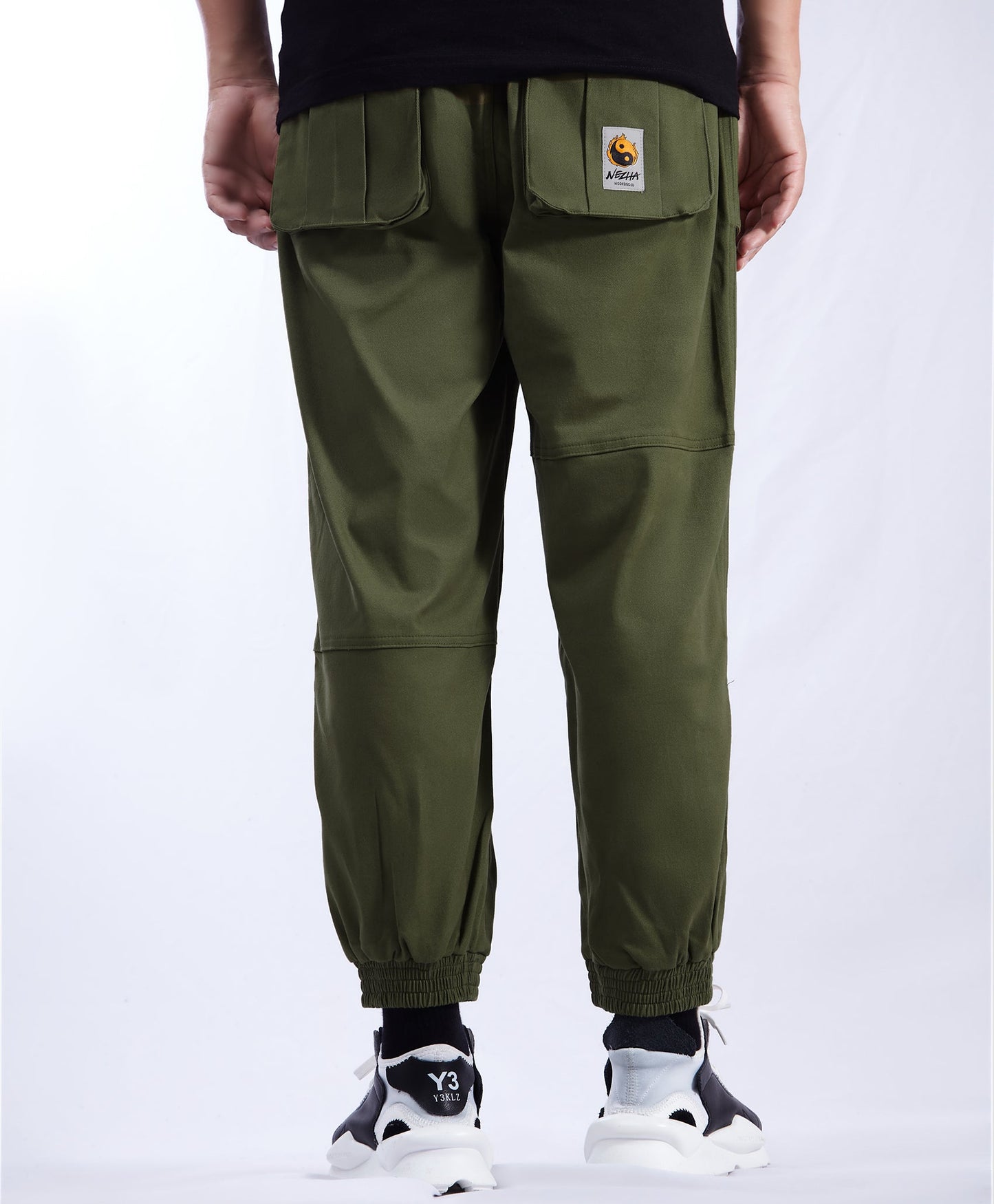 Yin Yang Army Green Cargo Pants