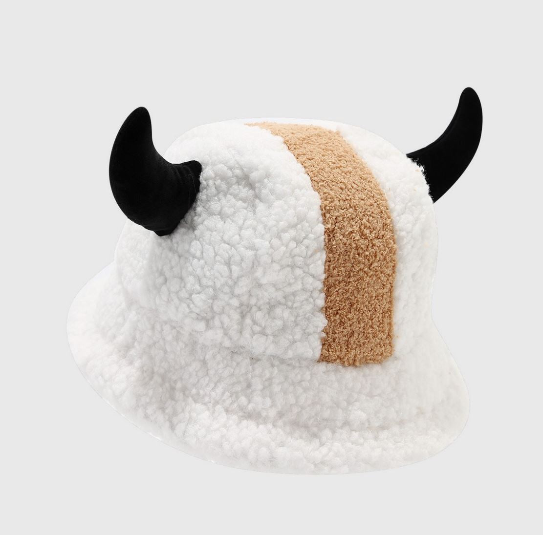 Fleece Horn Ear Bucket Hat