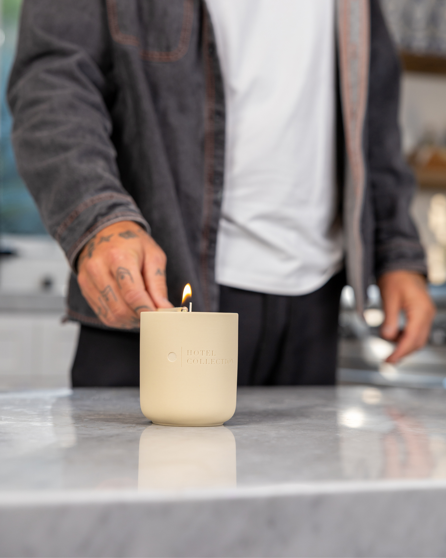 Grande Ceramic Sand Wax Set
