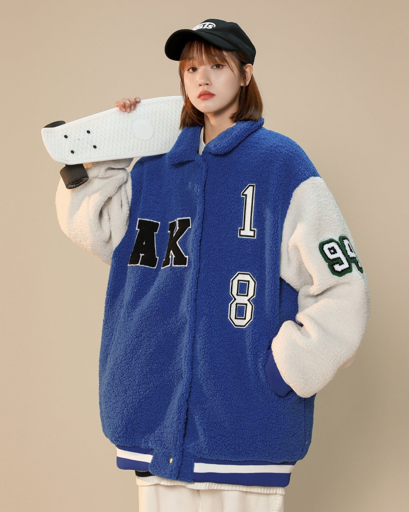 Year 94 Furry Varsity Jacket