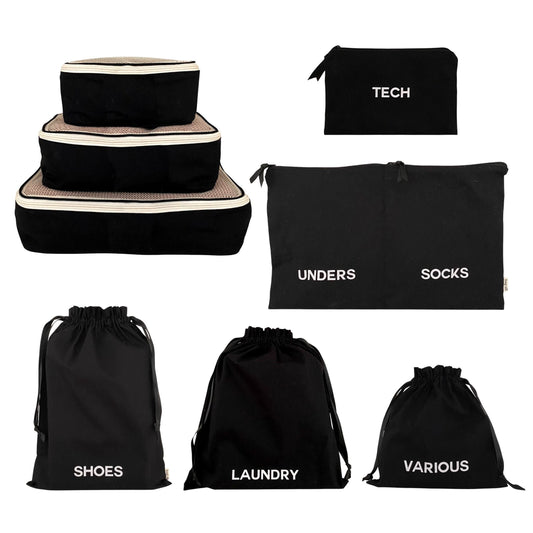 BA Travel Set| 8pc Black