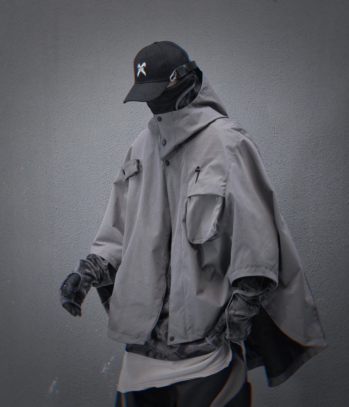 Grey I-Tech Poncho