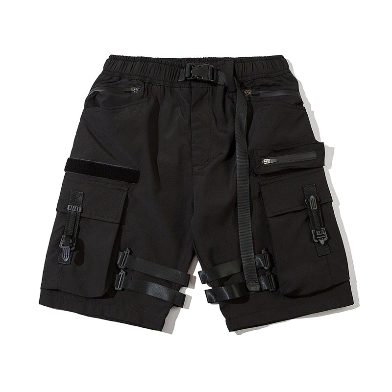 Paratrooper Matte Black Shorts