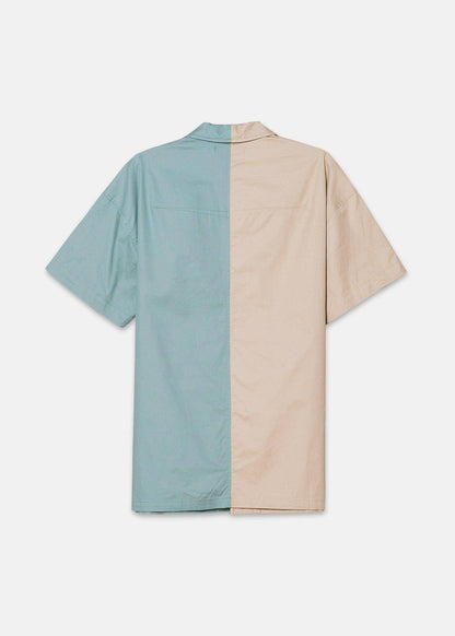 Bellow Pocket Oversize Short Sleeve Shirt | Khaki
