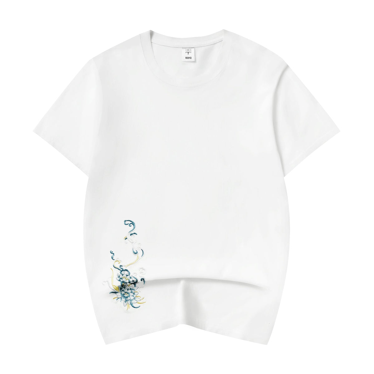 Blue Kirin Embroidered Tee