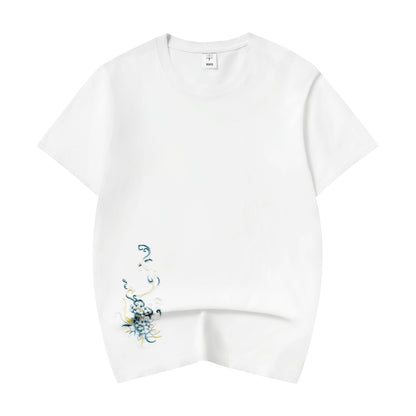 Blue Kirin Embroidered Tee