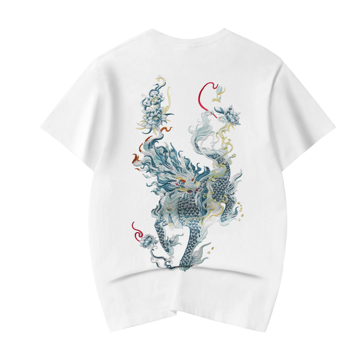 Blue Kirin Embroidered Tee