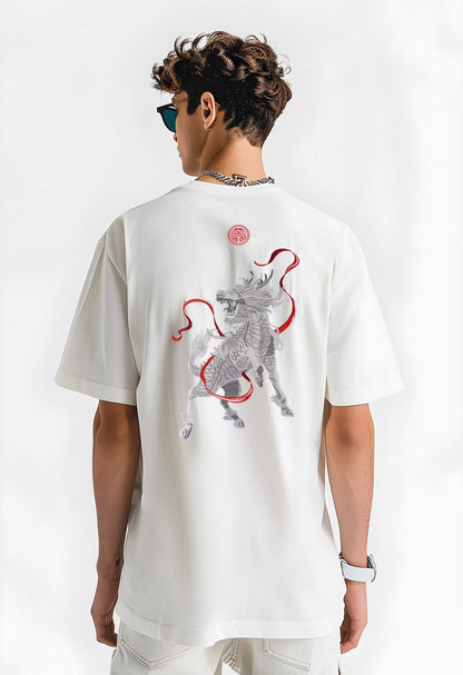 Raging Kirin Embroidery Tee