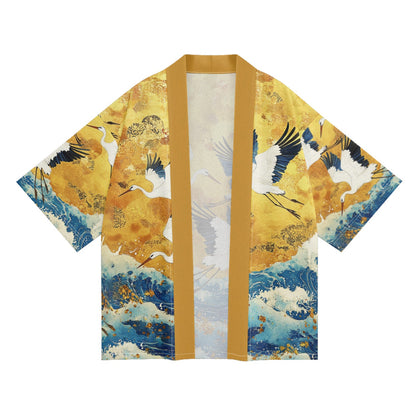 Golden Cranes Kimono