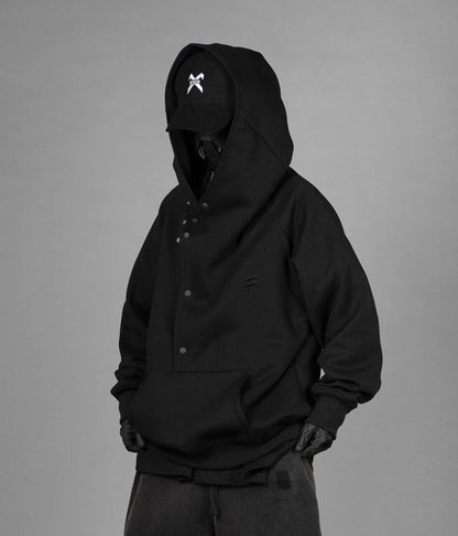 Layered Hoodie | Black