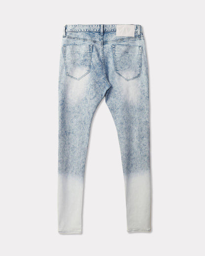 Acid Washed Slim Tapered Jean | Blue