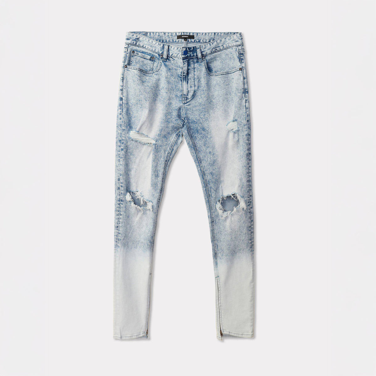 Acid Washed Slim Tapered Jean | Blue