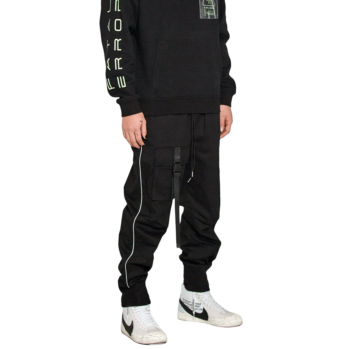 Tactical Strap Cargo Joggers | Black