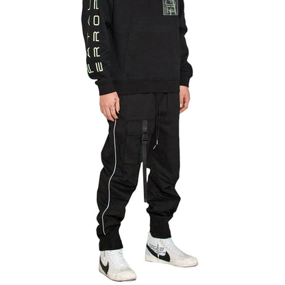Tactical Strap Cargo Joggers | Black